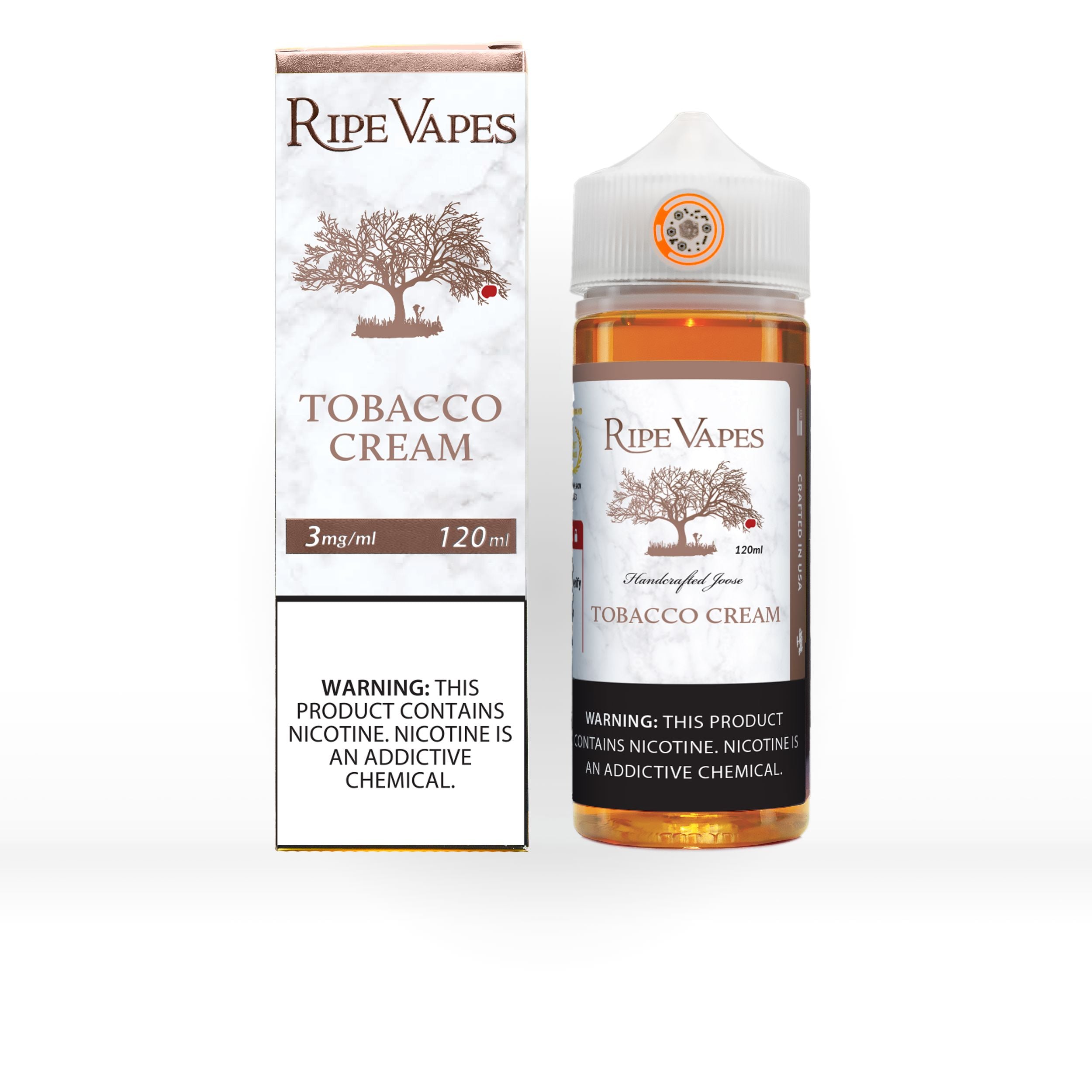 TOBACCO CREAM 120ml E-liquid Ripe Vapes Joose