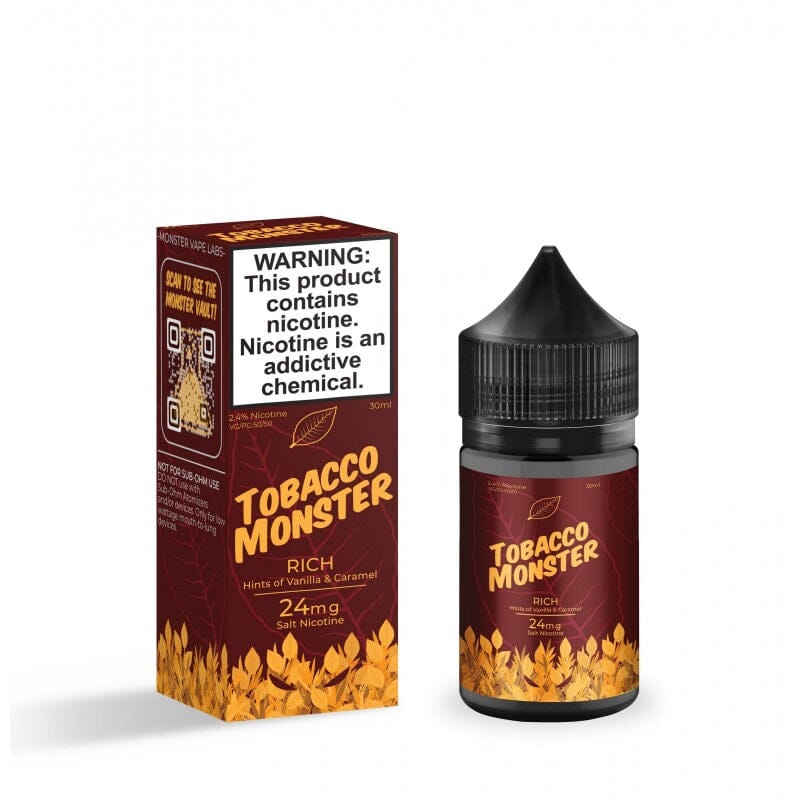 Tobacco Monster Salts High Content Salt E-Liquid High Content Salt E-Liquid 24mg Rich