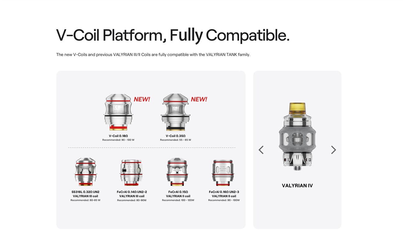 Uwell Valyrian 4 Sub Ohm Tank 8.5ml (32mm) Classic Collection Classic Collection
