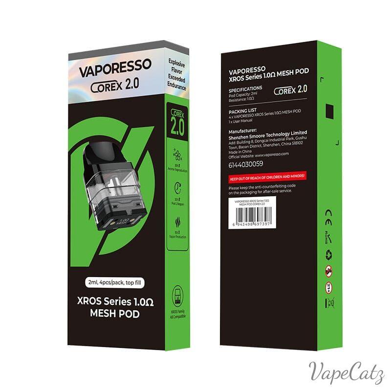 Vaporesso XROS Corex 2.0 Series Pod Cartridge for Xros 2ml / 3ml (4pcs/pack) Coil Vaporesso 1.0 Top Fill 2ml