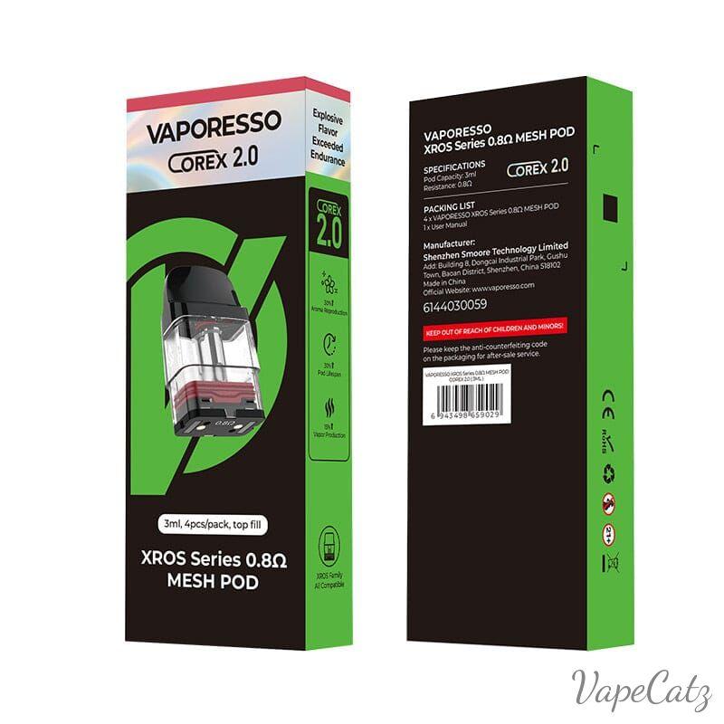Vaporesso XROS Corex 2.0 Series Pod Cartridge for Xros 2ml / 3ml (4pcs/pack) Coil Vaporesso