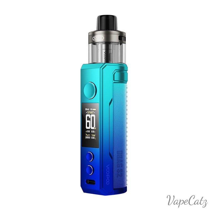 Voopoo Drag S2 60W Box Mod Kit with PnP X Cartridge DTL / MTL 2500mAh 5ml Classic Collection Classic Collection Sky Blue S2