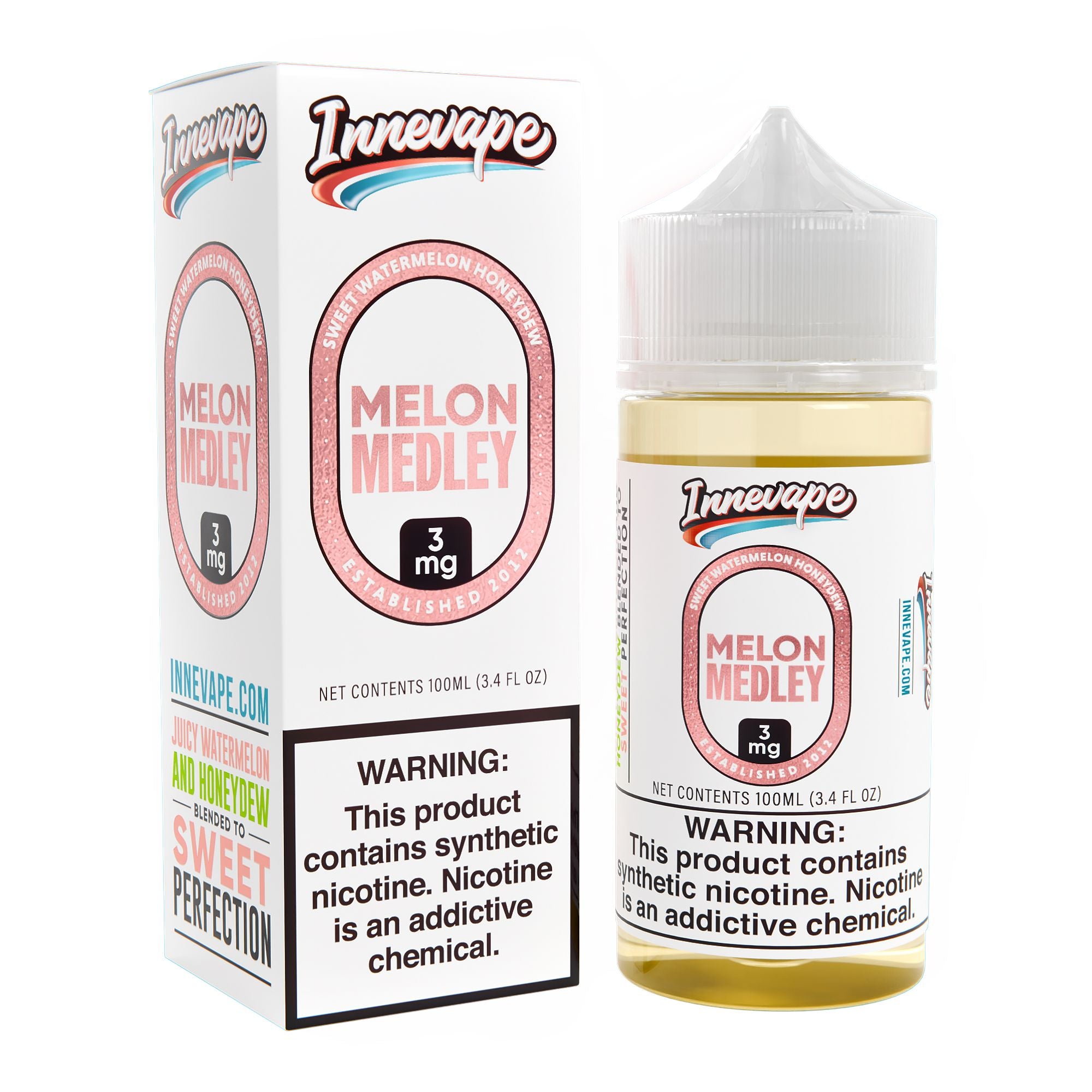 Whatamelon or Melon Medley and Menthol too! E-Liquid INNEVAPE