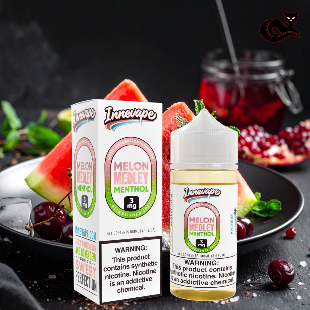 Whatamelon or Melon Medley and Menthol too! E-Liquid INNEVAPE