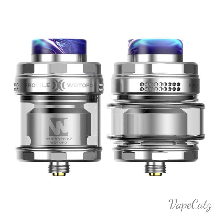 Wotofo Profile X RTA Atomizer 8ml (28mm) Classic Collection Classic Collection Stainless Steel Silver