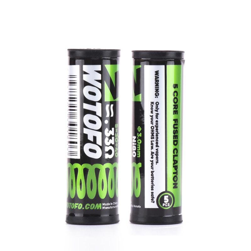 Wotofo Wire - pre built coils - 10 pack Vape Accessories Wire 5 Core Fused Clapton 0.33 - These are a 5 piece pack - very special.