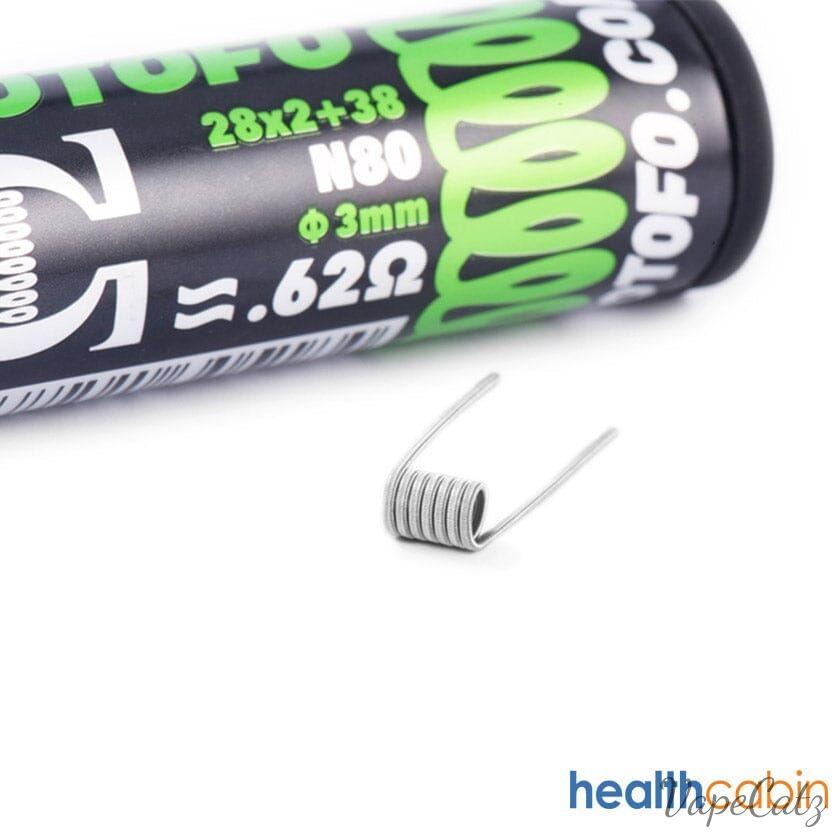 Wotofo Wire - pre built coils - 10 pack Vape Accessories Wire Dual Core Fused Clapton 0.62