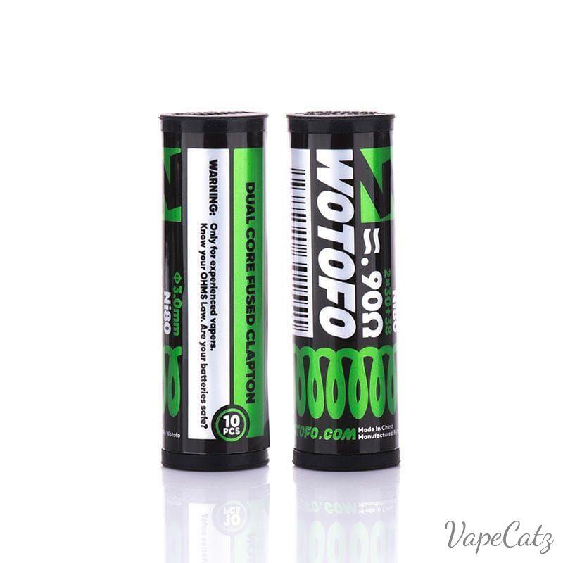 Wotofo Wire - pre built coils - 10 pack Vape Accessories Wire Dual Core Fused Clapton 0.90
