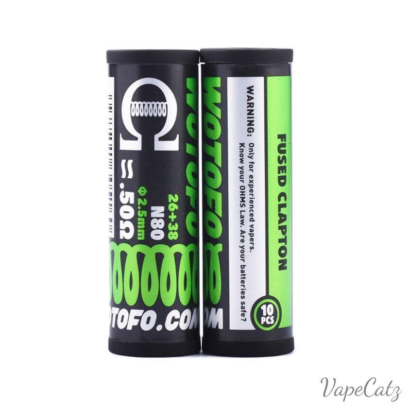 Wotofo Wire - pre built coils - 10 pack Vape Accessories Wire Fused Clapton 0.50