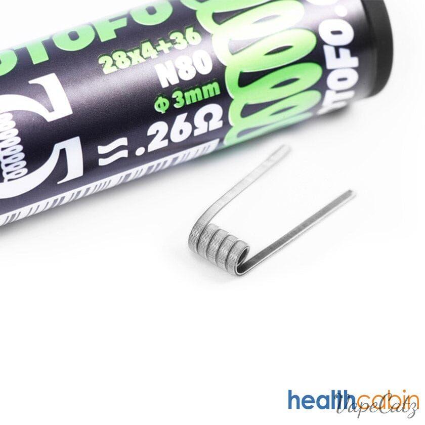 Wotofo Wire - pre built coils - 10 pack Vape Accessories Wire Quad Core Fused Clapton 0.26