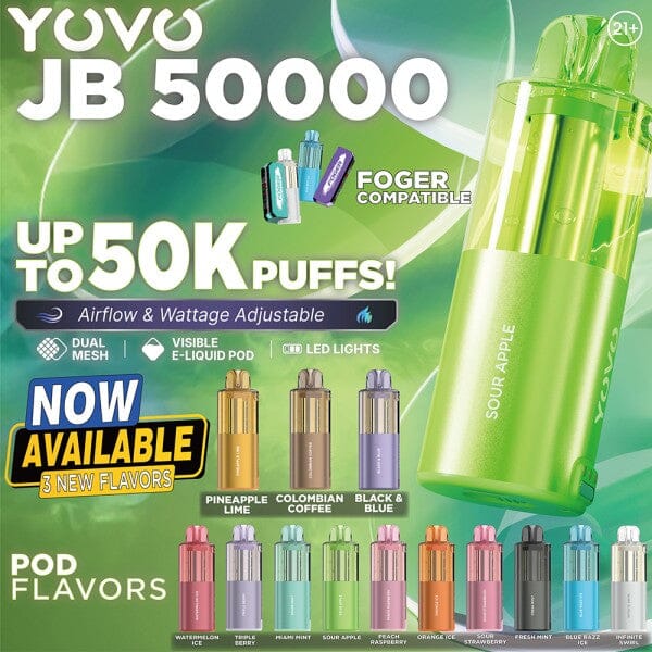 Yovo JB50000 New Flavors Exclusive Edition - Foger Battery Compatiable Yovo JB50000 New Flavors Exclusive Edition - Foger Battery Compatiable