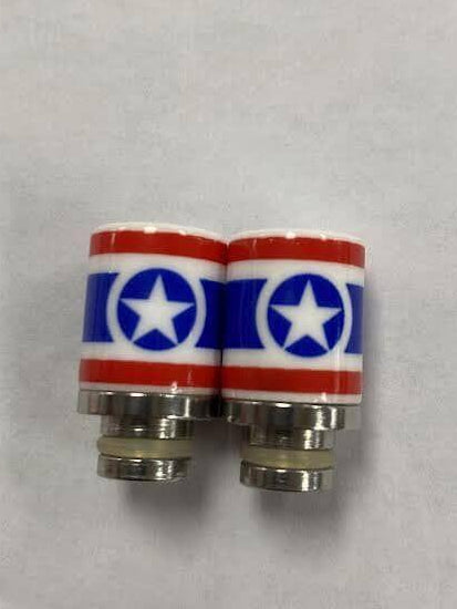 510 Ceramic Stainless Steel Drip Tip America CB2A Vape Accessories 510 Replacement Tips Captain America