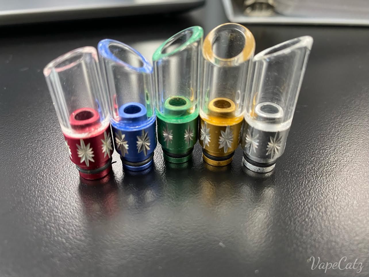 510 Clear Slanted Tube with Aluminum Base C1 510 Clear Slanted Tube with Aluminum Base C1