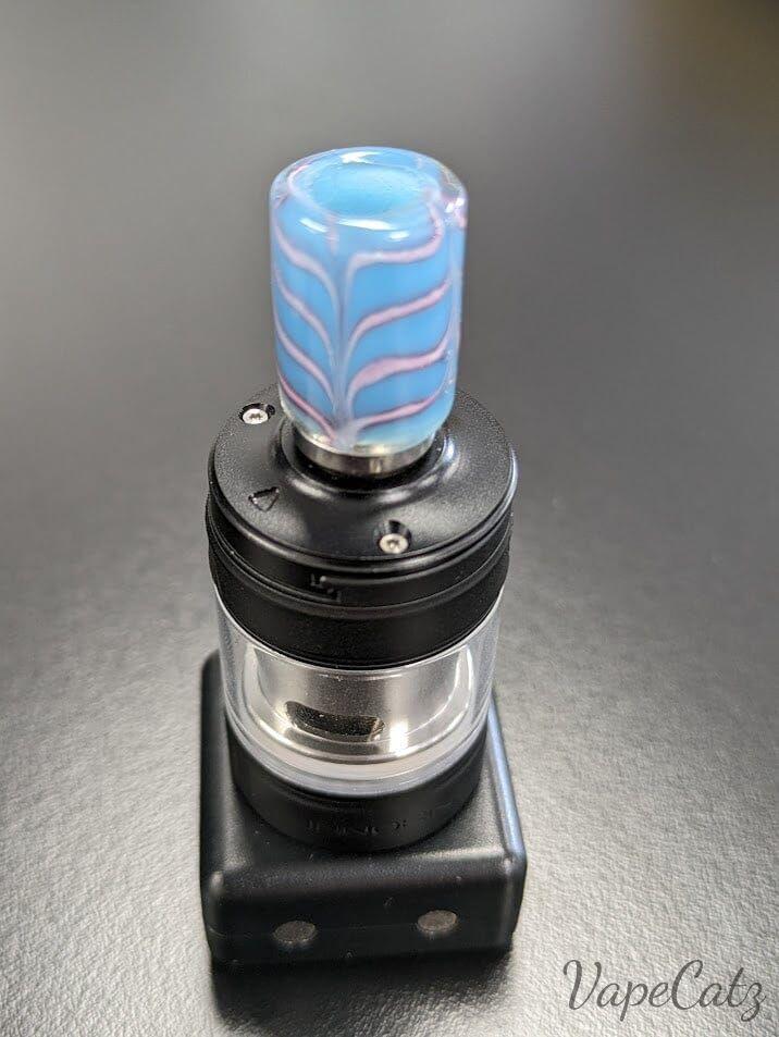 510 Drip Tip Blown Glass 510 Replacement Tip CB4 Vape Accessories 510 Replacement Tips Blue with Pink Swirls