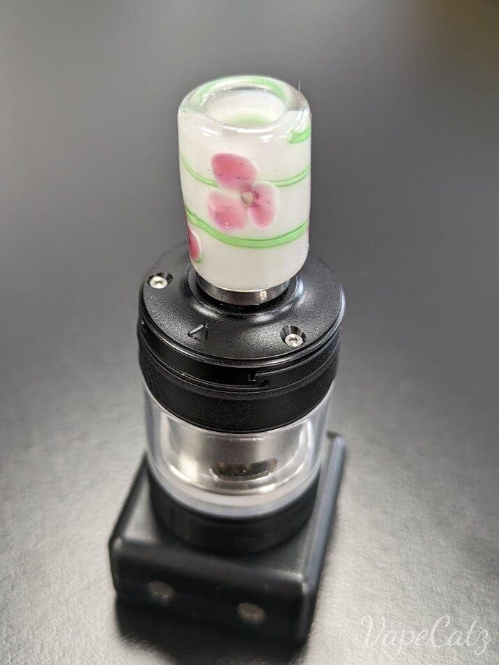 510 Drip Tip Blown Glass 510 Replacement Tip CB4 Vape Accessories 510 Replacement Tips Pink Flowers