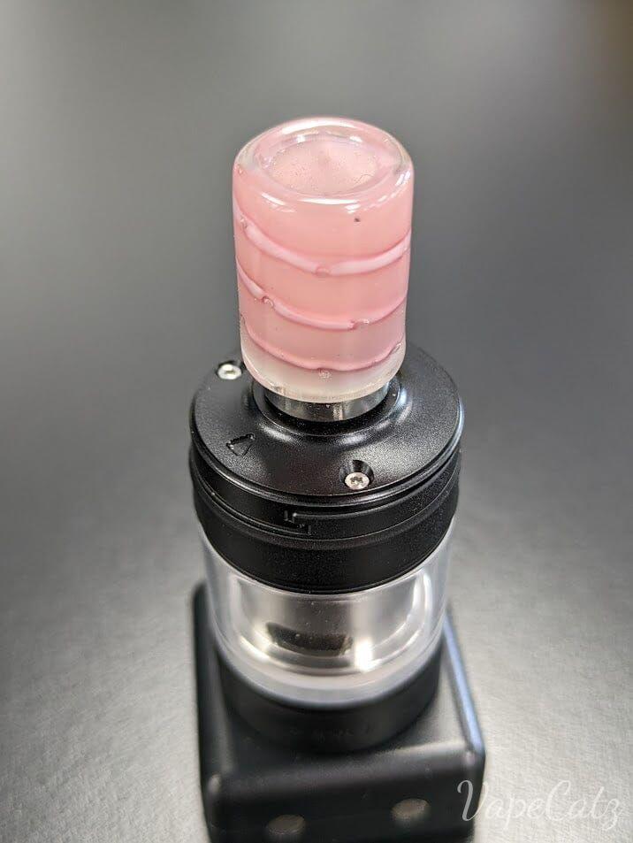 510 Drip Tip Blown Glass 510 Replacement Tip CB4 Vape Accessories 510 Replacement Tips Pink with Pink Swirls