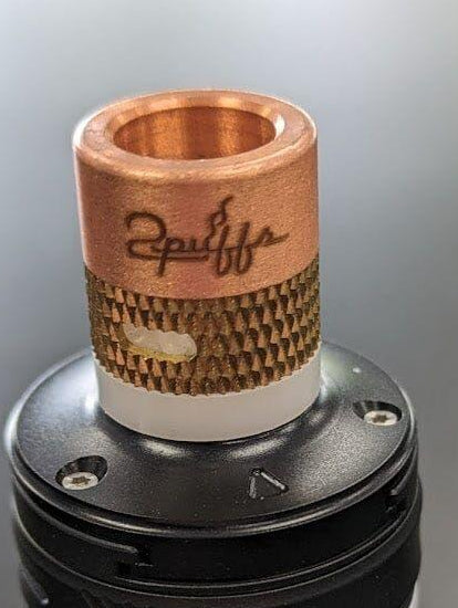 510 Drip Tip Copper Tipped Adjustable Air Flow CB1 Vape Accessories 510 Replacement Tips Yellow Gold & White W Copper