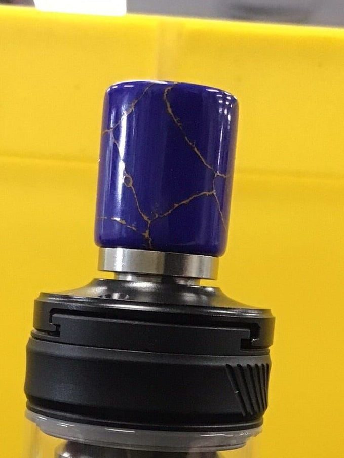 510 Large Marbled Resin drip tip CB3D Vape Accessories 510 Replacement Tips Dark Blue