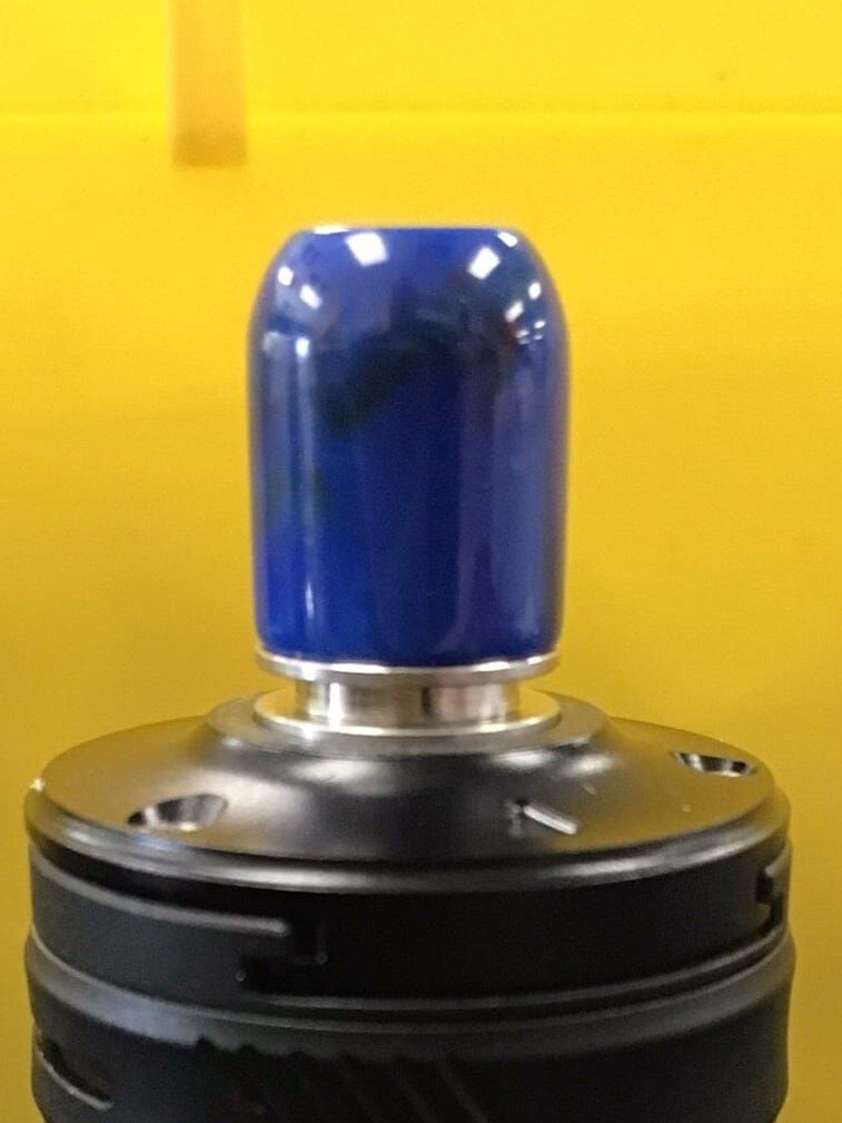 510 Short Resin Domed Tip CB2E Vape Accessories 510 Replacement Tips Tall Blue