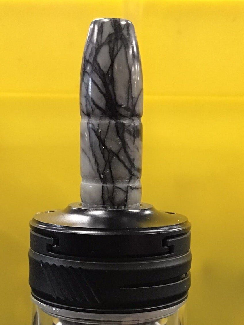 510 Thin Resin Tips CB6 Vape Accessories 510 Replacement Tips Black Marble