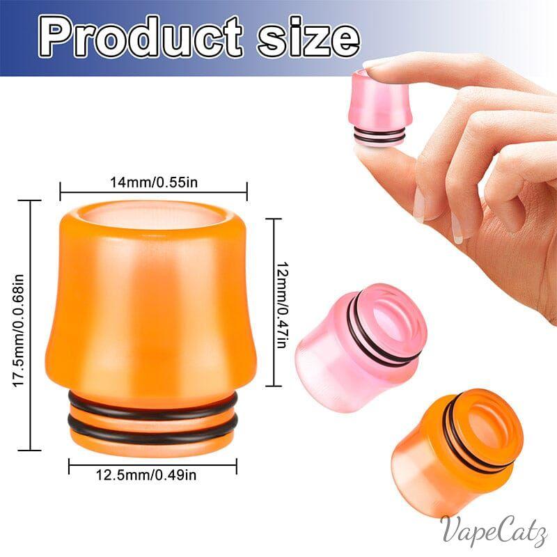 810 Drip Tip Short Volcano Tips - So Many Colors! BK1 Vape Accessories 810 Drip Tip