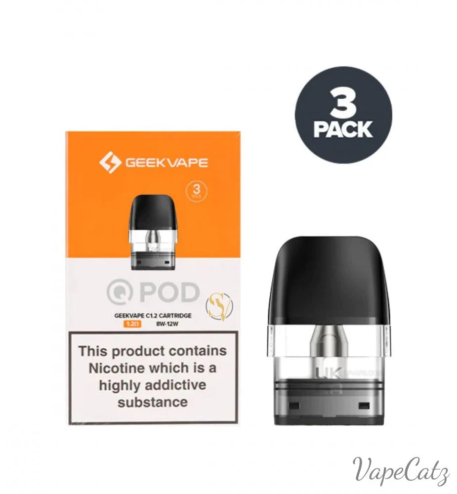 Geekvape Q Pod Cartridge for Sonder Q Kit / Wenax Q Kit / AQ Kit / Digi-Q Kit / Wenax Q Mini Coil Geekvape 1.2 (salt)