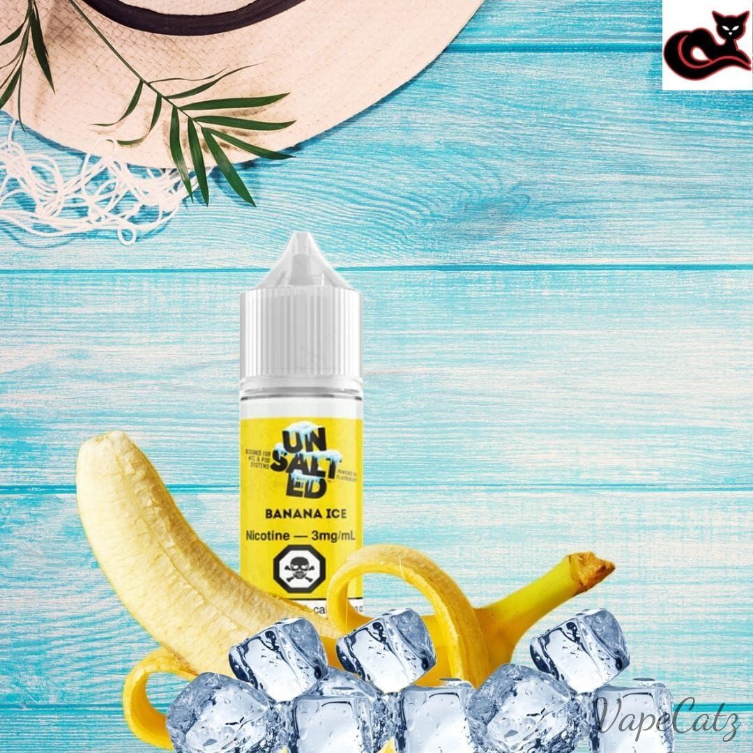 ICE UnSalted - Banana Ice E-Liquid UN-SALT-ED