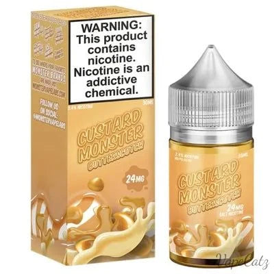 Monster Labs Salt High Content Salt E-Liquid High Content Salt E-Liquid 24mg Butterscotch Custard