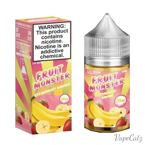 Monster Labs Salt High Content Salt E-Liquid High Content Salt E-Liquid 24mg Strawberry Banana