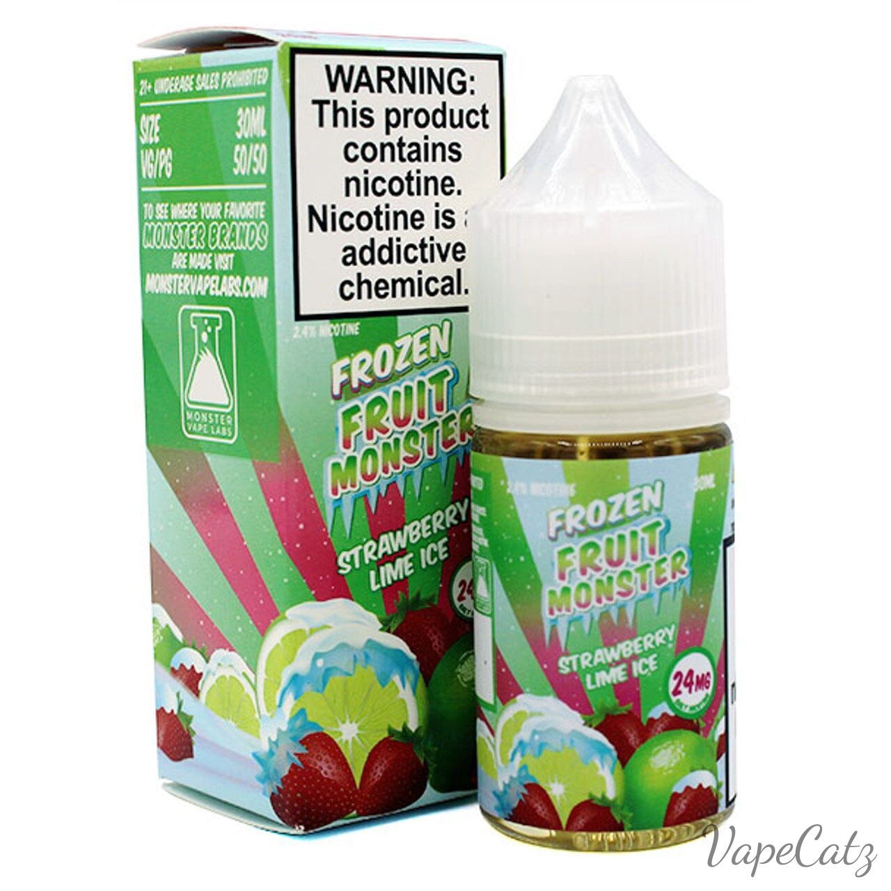 Monster Labs Salt High Content Salt E-Liquid High Content Salt E-Liquid 24mg Strawberry Lime Ice