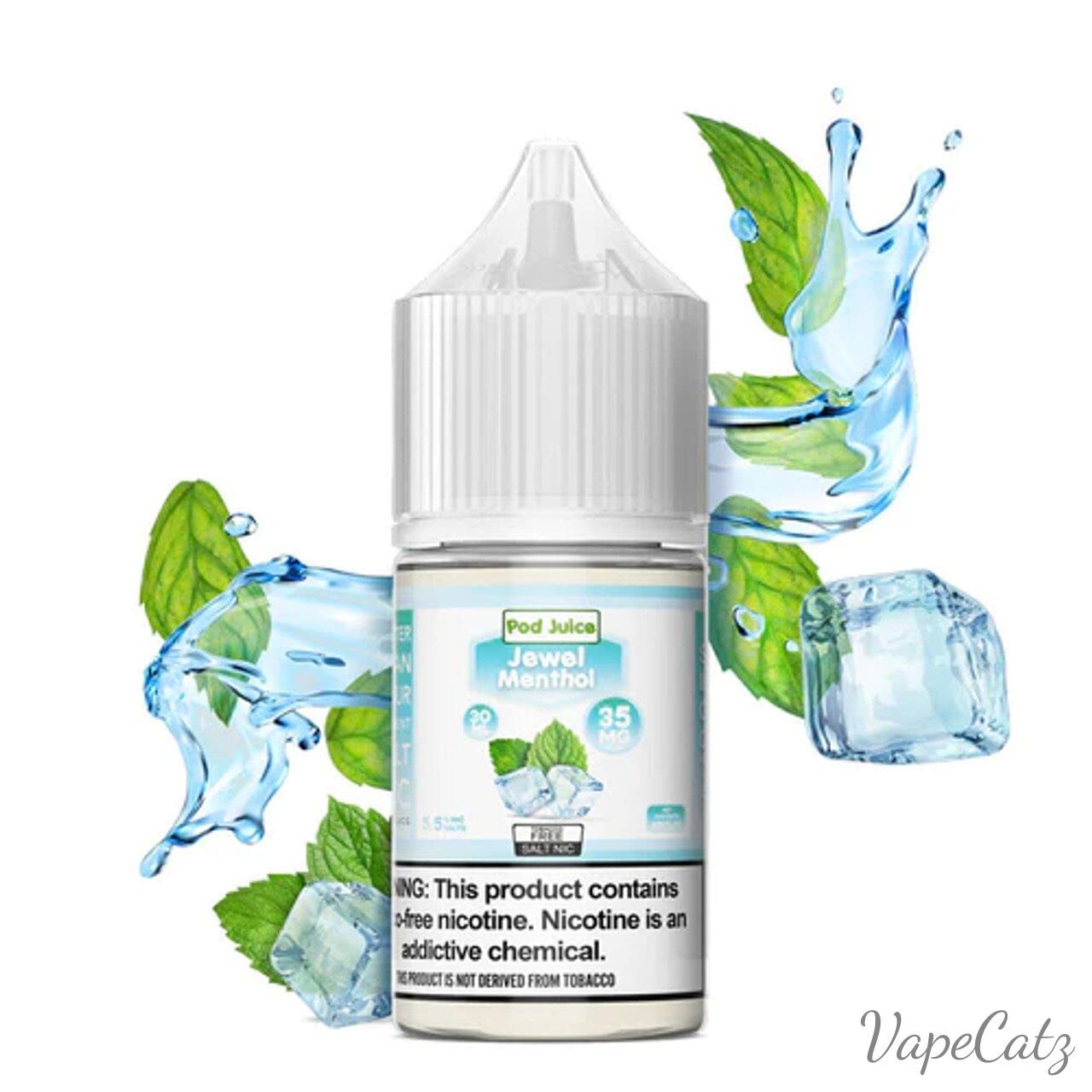 Pod Juice Salt 30ml High Content Salt E-Liquid High Content Salt E-Liquid Jewel Menthol 20mg