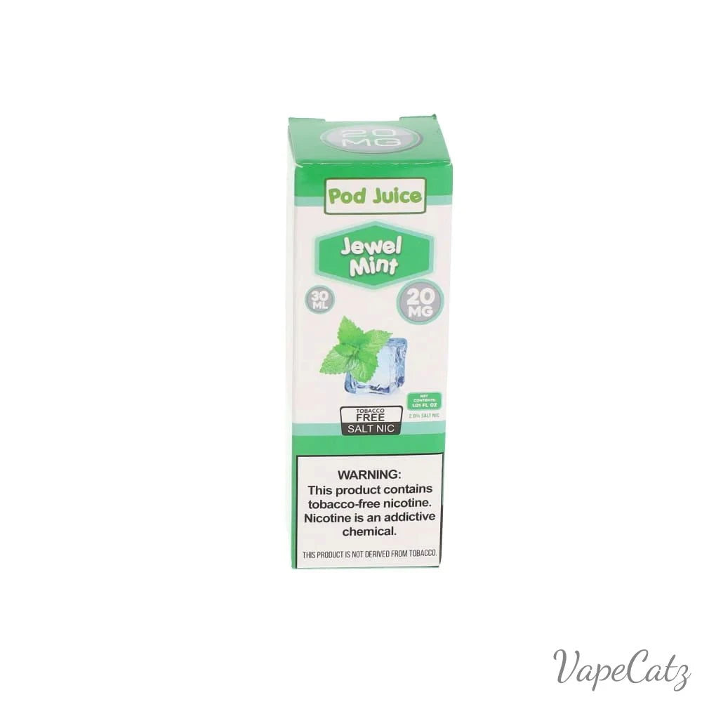 Pod Juice Salt 30ml High Content Salt E-Liquid High Content Salt E-Liquid Jewel Mint 20mg