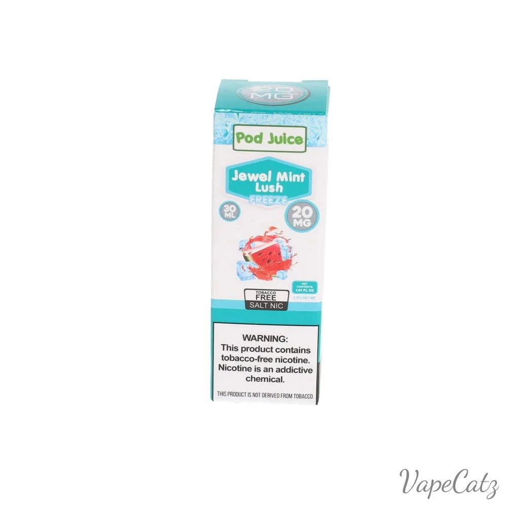 Pod Juice Salt 30ml High Content Salt E-Liquid High Content Salt E-Liquid Jewel Mint Lush Freeze 20mg
