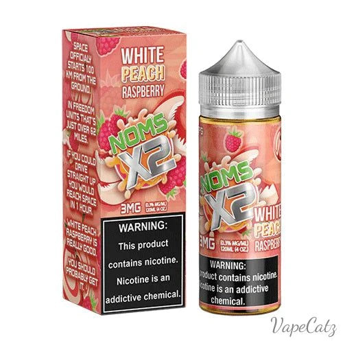 White Peach Raspberry E-liquid Nomenon