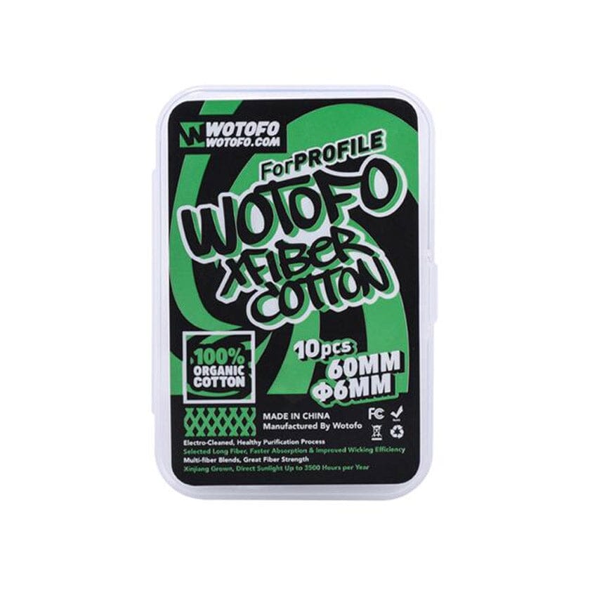 10pcs Wotofo Xfiber Cotton 6mm or 3mm (for Profile RDA & Profile Unity RTA) Vape Accessories Wire Mesh 6mm 