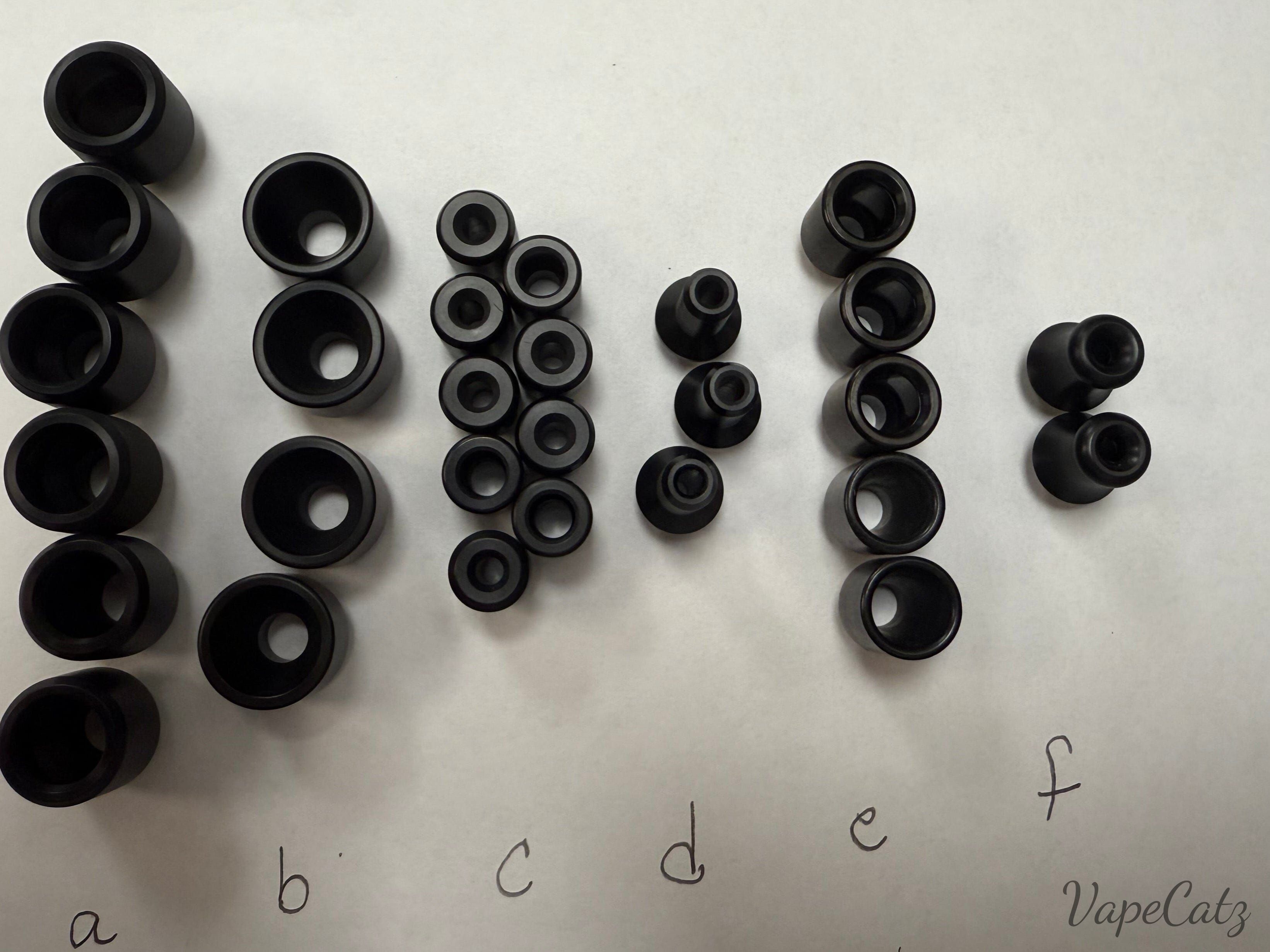 510 Black Short Drip Tip - so many options! S1 Vape Accessories 510 Replacement Tips 