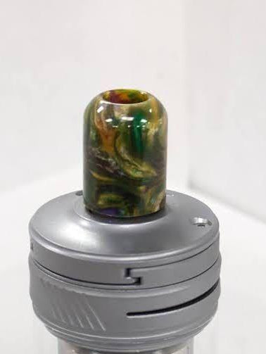 510 Domed Metal Base Tip 5YB4 Vape Accessories 510 Replacement Tips Marbled Yellow and Green 