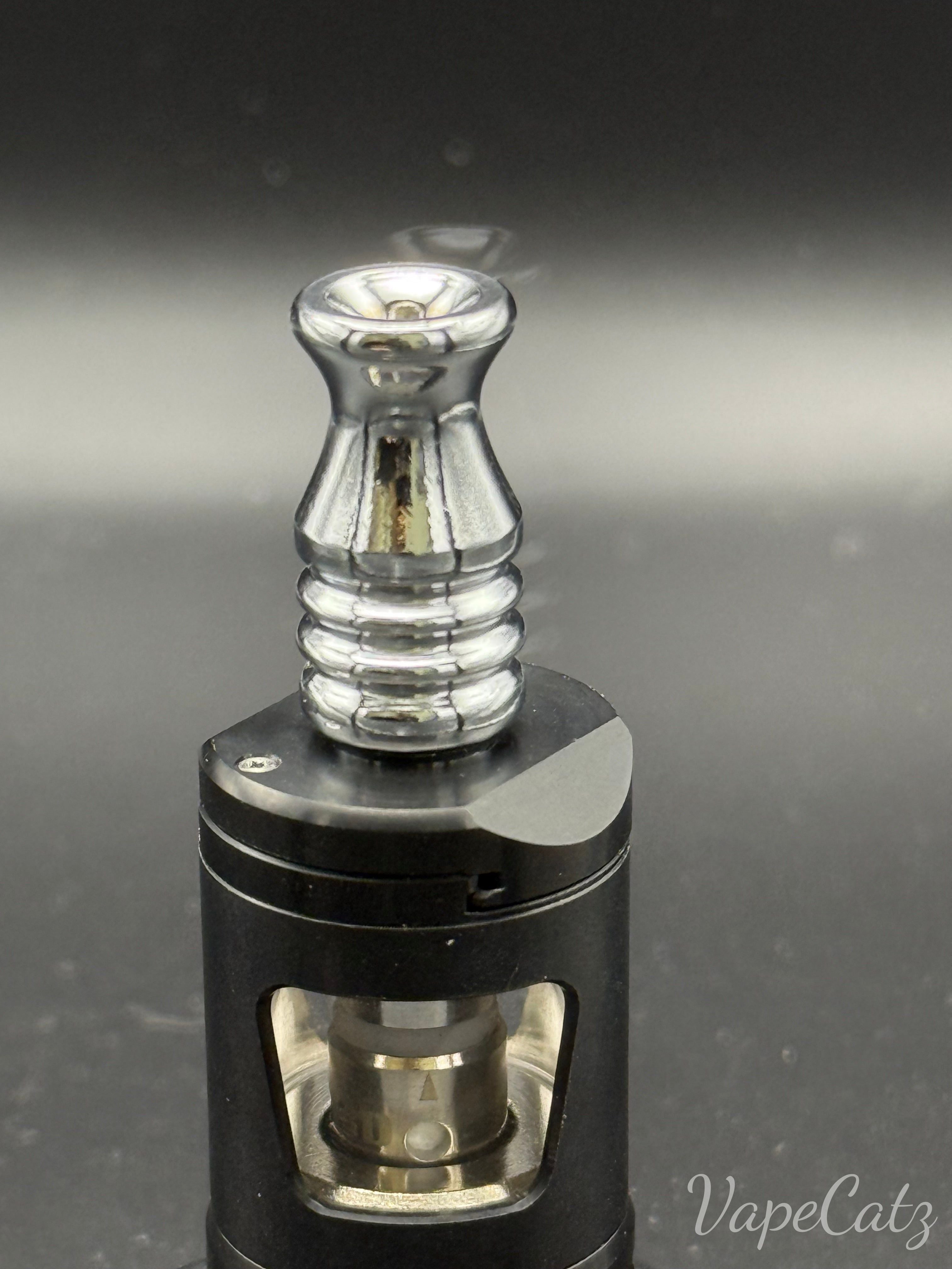 510 Flared & Ribbed Chrome Drip Tip Y10 Vape Accessories 510 Replacement Tips 