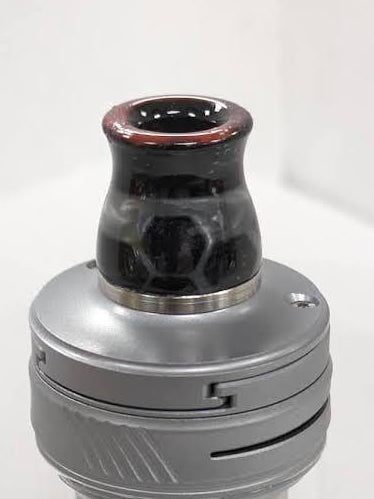 510 Flared Volcano Resin Tip 5YB1 Vape Accessories 510 Replacement Tips Black with Grey 