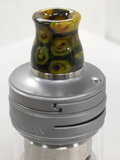 510 Flared Volcano Resin Tip 5YB1 Vape Accessories 510 Replacement Tips Yellow with Grey 