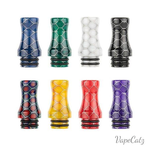 510 Slim Vase with snakeskin design Resin Drip Tip or Mouthpiece T17 Vape Accessories 510 Replacement Tips 