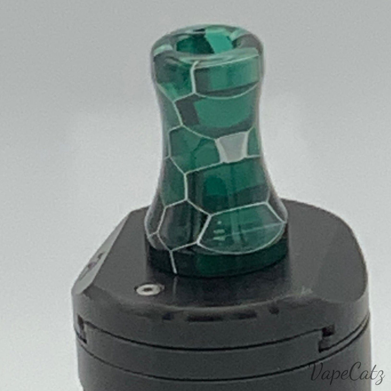 510 Slim Vase with snakeskin design Resin Drip Tip or Mouthpiece T17 Vape Accessories 510 Replacement Tips Green 