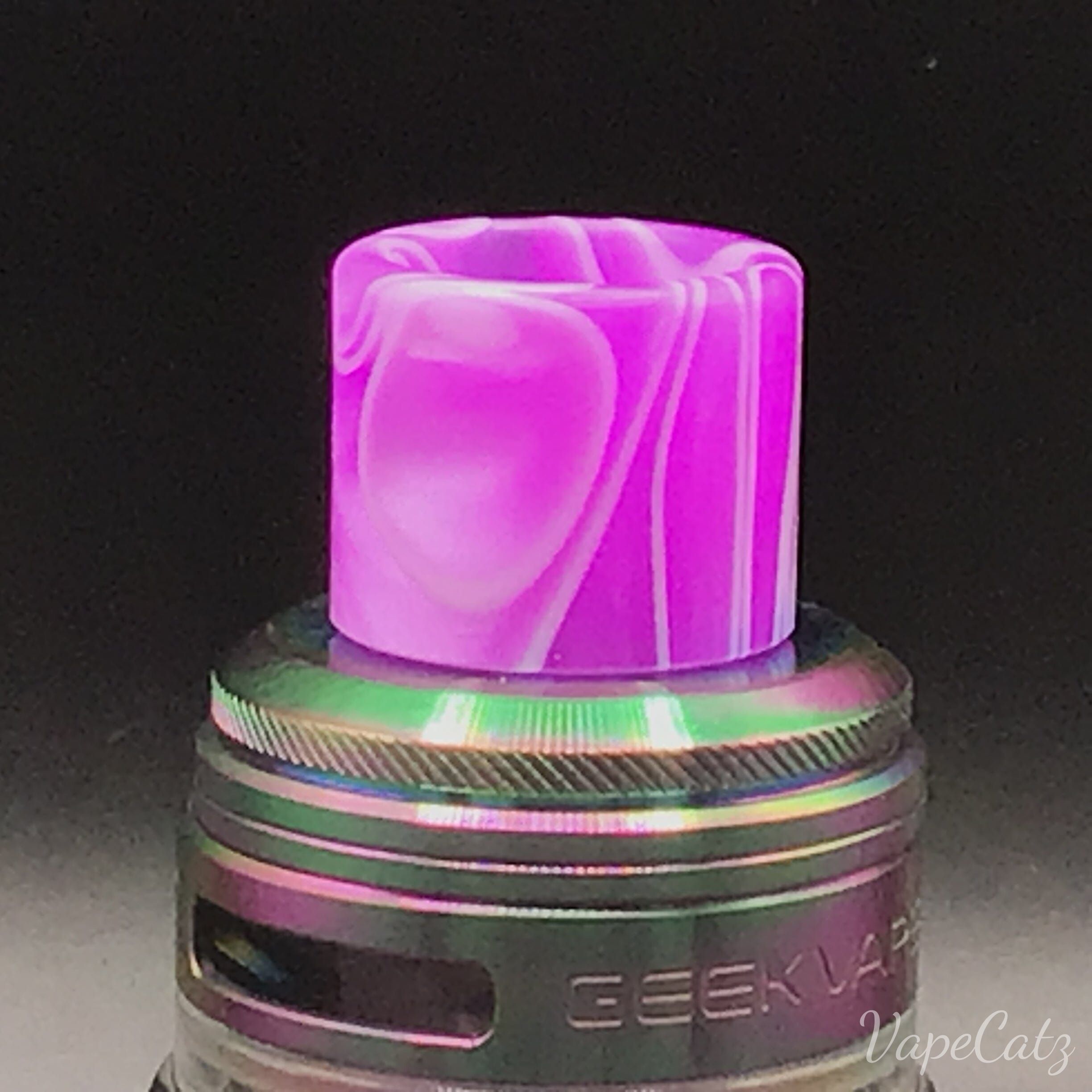 810 Drip Tip - Plain old Acrylic Tip for Your Big Tank T6 Vape Accessories 810 Drip Tip Purple with White Swirl 