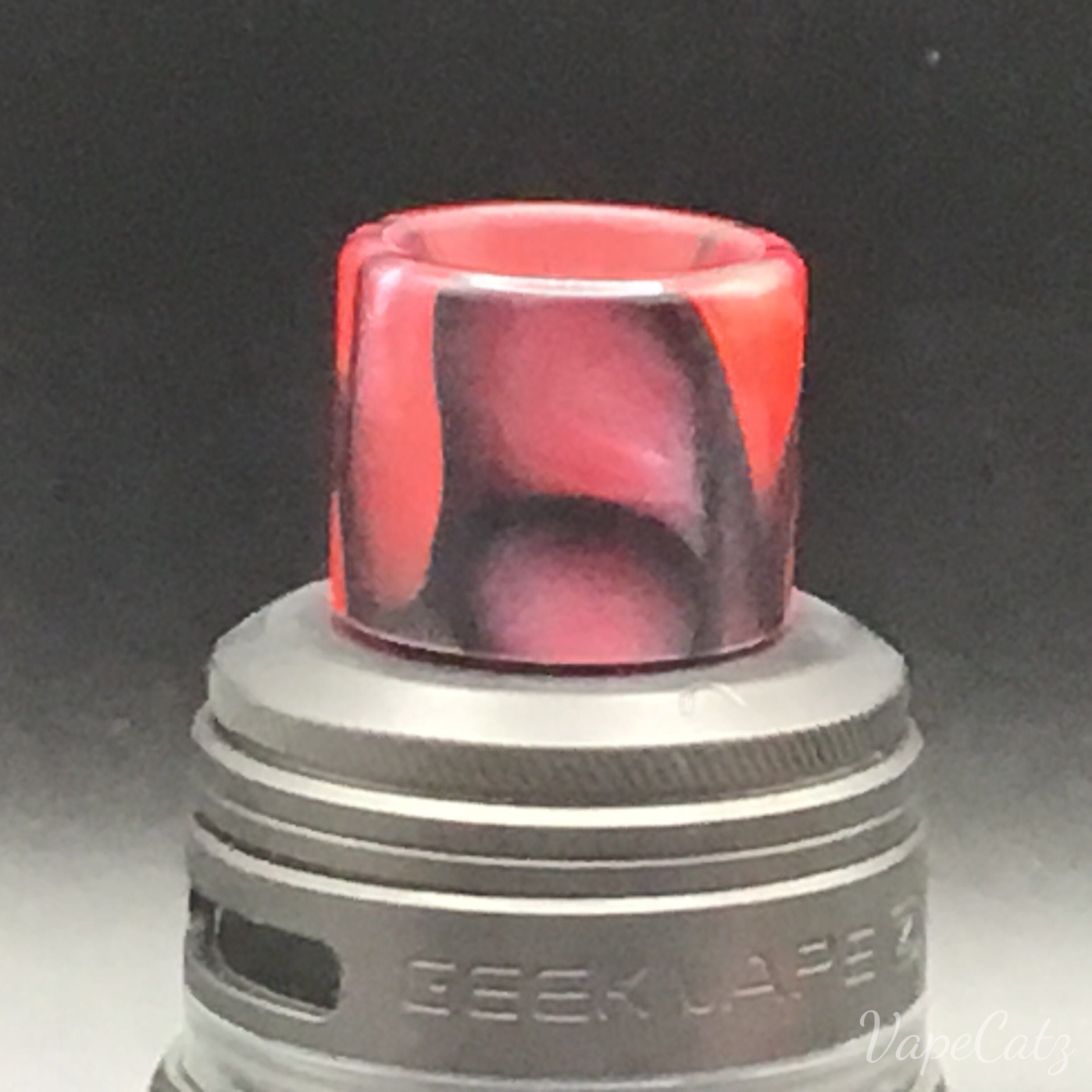 810 Drip Tip - Plain old Acrylic Tip for Your Big Tank T6 Vape Accessories 810 Drip Tip Red with Black Swirl 