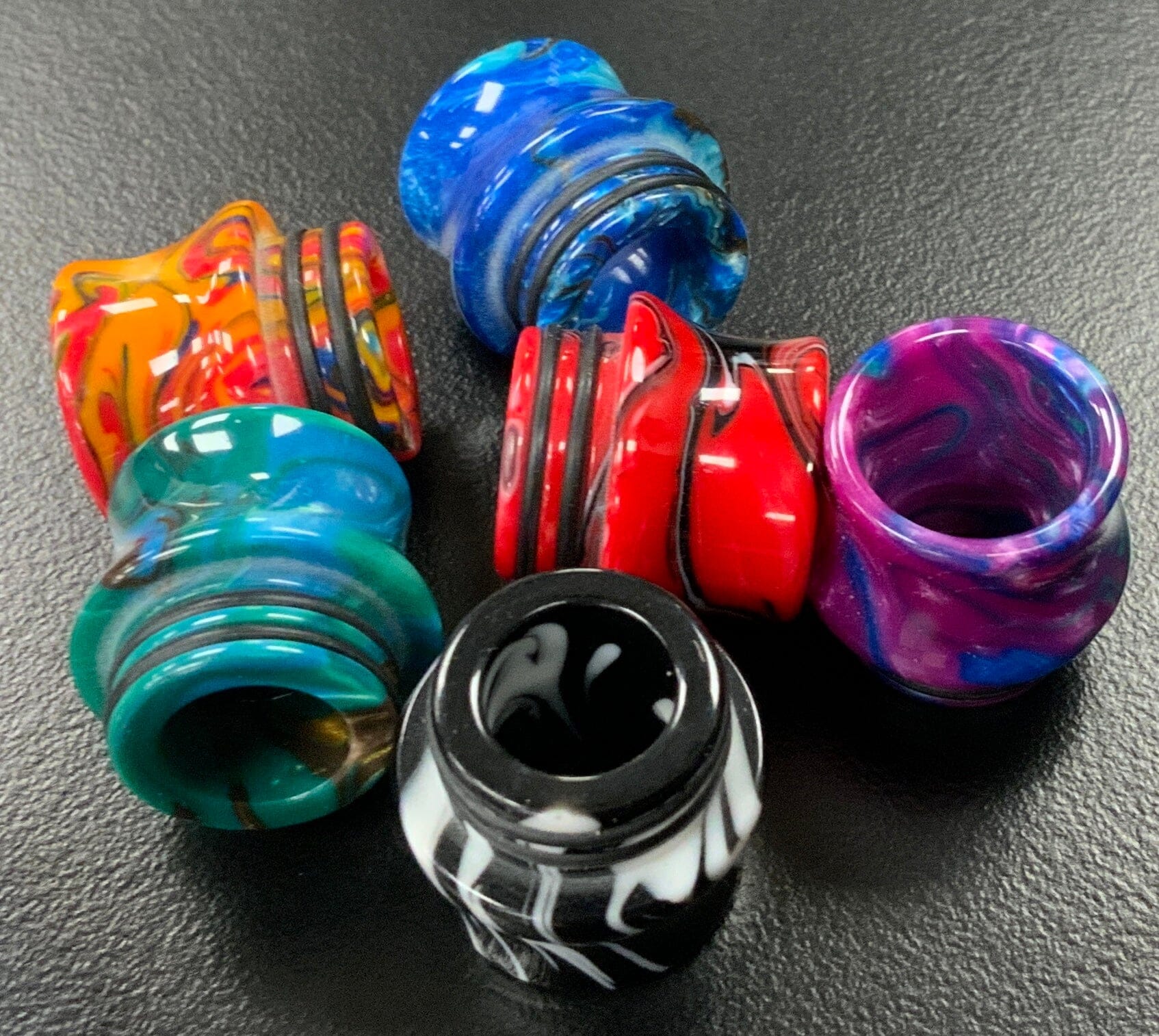 810 Drip Tip - Short Curvy and Smooth Resin V15 Vape Accessories 810 Drip Tip 