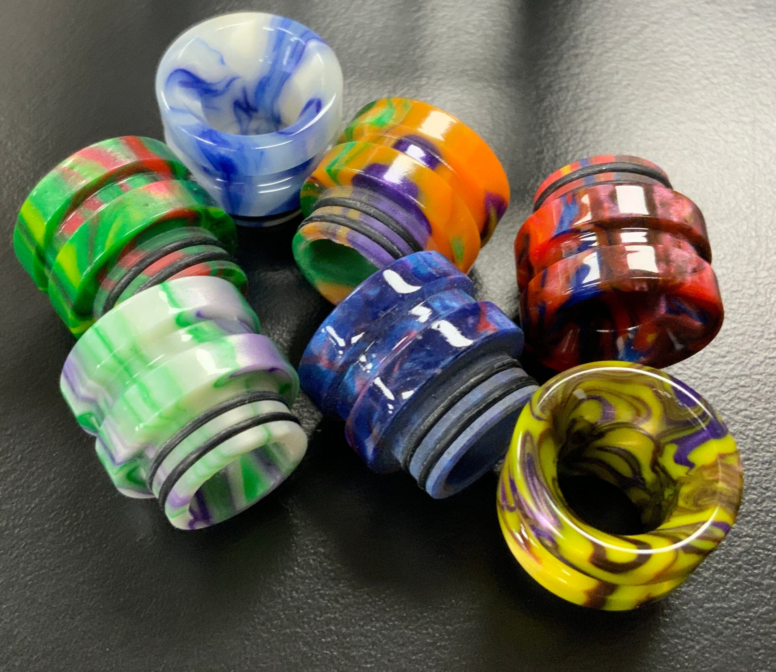 810 Drip Tip - Wide Bore with barrel rings V23 Vape Accessories 810 Drip Tip 