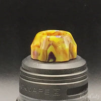 810 Gear Shaped Drip Tip or Mouth Piece, but really comfy... T8 Vape Accessories 810 Drip Tip Yellow and brown and purple 