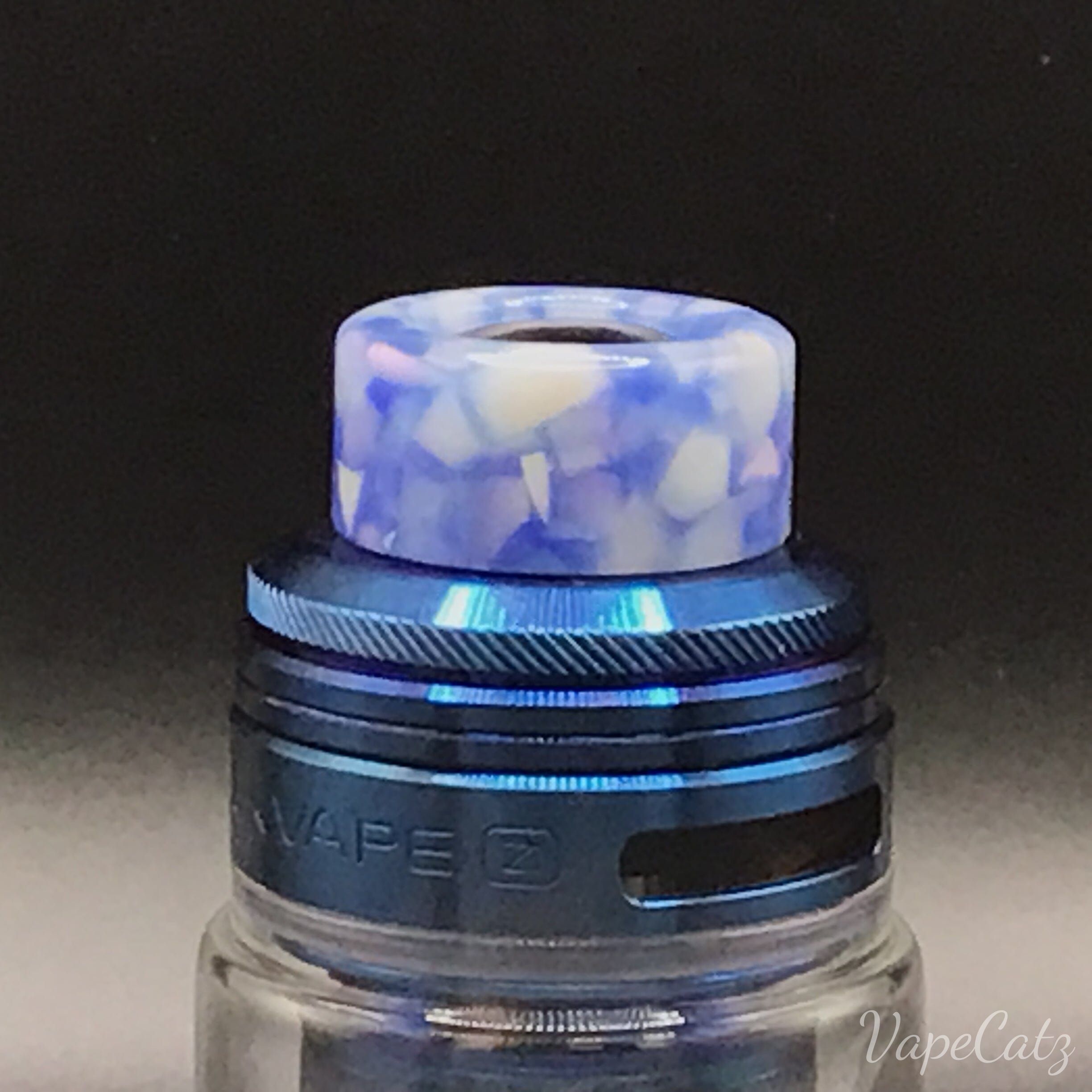 810 Resin Bubble Drip Tip for Sub Ohm Tank T1 Vape Accessories 810 Drip Tip Blue with White Chips 