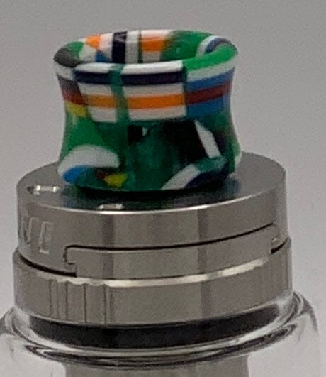 810 Resin Drip Tip - Geometric Fanatics Only! So many options! V21 Vape Accessories 810 Drip Tip Normal Concave Wide Bore Green Mix 