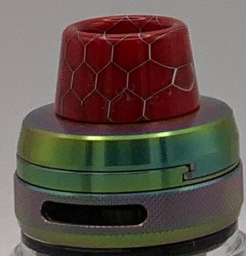 810 Resin Short & Shiny Drip Tip Mouthpiece...... and more.... B1 .1 Vape Accessories 810 Drip Tip Bright Safety Red 